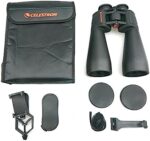ITSPWR Bundle containing Celestron 25X70 SkyMaster PORRO Binocular, Astronomy/Outdoor Enthusiasts, Long Range Viewing, Multi-Coated Optics, and Telescope Phone Adapter