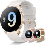 Iaret Smart Watch for Women (Answer/Make Call), Fitness Tracker for Android and iOS Phones Waterproof Smartwatch with 1.32" HD Full Touch Screen AI Voice Control Heart Rate Sleep Monitor Pedometer