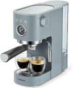 Ihomekee Espresso Machine Coffee Makers 15 Bar Cappuccino Machines with Milk Frother for Espresso/Cappuccino/Latte/Mocha for Home Brewing 1350W