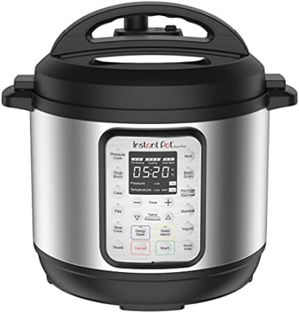 Instant Pot Duo Plus 9-in-1 Electric Pressure Cooker, Slow Cooker, Rice Cooker, Steamer, Sauté, Yogurt Maker, Warmer & Sterilizer, Includes App With Over 800 Recipes, Stainless Steel, 3 Quart