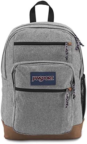 JanSport Backpack, with 15-inch Laptop Sleeve, Grey Letterman - Large Computer Bag Rucksack with 2 Compartments, Ergonomic Straps - Bag for Men, Women