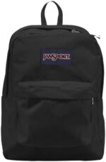 JanSport SuperBreak One Backpacks, Black - Durable, Lightweight Bookbag with 1 Main Compartment, Front Utility Pocket with Built-in Organizer - Premium Backpack