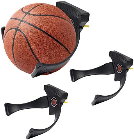 Jolitac Wall Mounted Ball Holder Display Sports Balls Storage and Jolitac Wall Mounted Ball Holder Display Sports Balls Storage and Decoration Shelf Black Self-Sticking Claw Racks