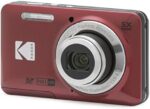 KODAK PIXPRO FZ55-RD 16MP Digital Camera 5X Optical Zoom 28mm Wide Angle 1080P Full HD Video 2.7" LCD Vlogging Camera (Red)