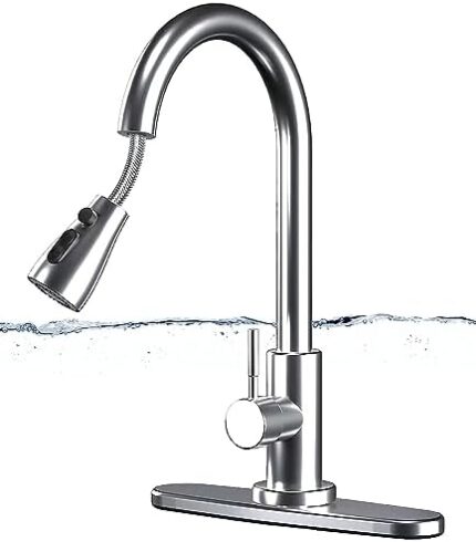 Kitchen Faucets,Kitchen Faucet with Pull Down Sprayer,Kitchen Sink Faucet,Stainless Steel