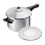 Kuhn Rikon Duromatic Stainless-Steel Saucepan Pressure Cooker - 7.4-Qt, Silver
