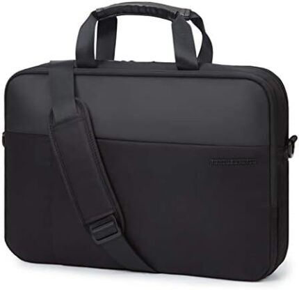 LIGHT FLIGHT 17.3 Inch Laptop Bag, Expandable Briefcase for Men Women,Slim Laptop Case for Computer,Travel Business Bag,Black