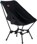 MOON LENCE Adjustable Camping Chair Plus-Size for Adults, Lightweight Portable Folding Chair, Heavy Duty for Heavy People - Compact Backpacking Chair Comfortable Lawn Chair Beach Chair