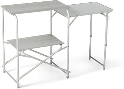 MOUNTAIN SUMMIT GEAR Camping Roll Top Kitchen Made from Weather-Resistant Aluminum (by Caddis Sports, Inc.)