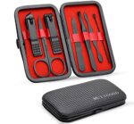 Manicure Pedicure Set Nail Clippers, MUIIGOOD 7 pcs Nail Care Kit Personal Care Professional Travel Grooming Kit Tools Gift Luxury Pocket Manicure Set for Women Men Friends Parents Manicure