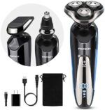 Mens Electric Cordless Razor for Men Face Shaver Rechargeable for Shaving Waterproof Wet Dry by PRITECH