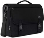 Messenger Bag for Men, Women Briefcases Lightweight Men's Laptop 15.6 inch Water Resistant Crossbody College Satchel Bags Computer Work Office with Shoulder Strap, Mens Gift Ideas, Black