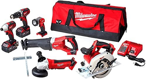 Milwaukee M18 Cordless LITHIUM-ION 6-Tool Combo Kit (2696-26) Milwaukee M18 Cordless LITHIUM-ION 6-Tool Combo Kit (2696-26)
