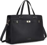Missnine Laptop Bag for Women 15.6 inch PU Leather Work Tote Bag Large Computer Briefcase Business Office Handbag