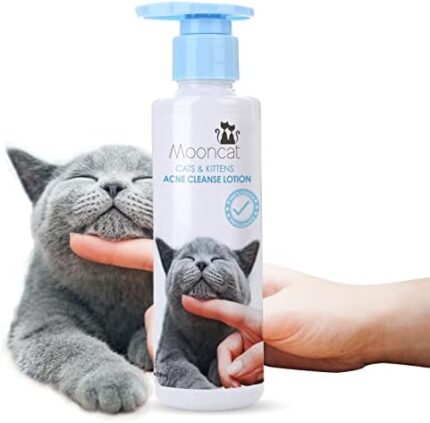 Mooncat Kitten & Cat Acne Chin Treatment | First Cuztomized Cat Acne Cleanse Lotion | Pionner in Cat Care Stuff | Concentrated Solution For Cat Chin & Tail | Prevention for Cats Acne -5 fl oz(150ml)