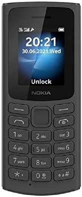 Nokia 105 4G | GSM Unlocked Mobile Phone | Volte | Black | International Version | Not AT&T/Cricket/Verizon Compatible