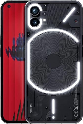 Nothing Phone1 5G Dual 256GB ROM 8GB RAM Factory Unlocked Smartphone (GSM Only | No CDMA - not Compatible with Verizon/Sprint) Mobile Cell Phone – Black