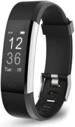 OCTANDRA Active VeryFitPro Fitness Tracker Heart Rate Sleep Monitor 0.96" Activity Step Counter Pedometer IP67 Waterproof Smart Band Exercise Running Smart Watch for Men Women (ID115Plus HR) (Black)
