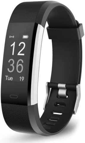 OCTANDRA Active VeryFitPro Fitness Tracker Heart Rate Sleep Monitor 0.96" Activity Step Counter Pedometer IP67 Waterproof Smart Band Exercise Running Smart Watch for Men Women (ID115Plus HR) (Black)