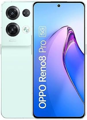 OPPO Reno 8 Pro Dual-Sim 256GB ROM + 8GB RAM (GSM only | No CDMA) Factory Unlocked 5G Smartphone (Glazed Green) - International Version