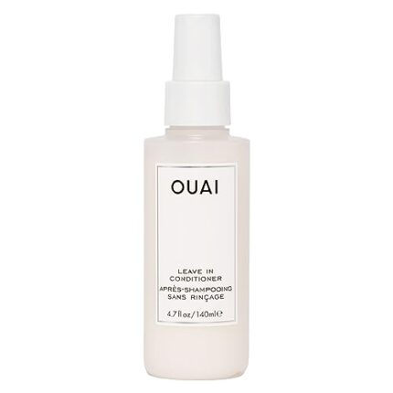 OUAI Leave In Conditioner - Multitasking Heat Protectant Spray for Hair - Prime Hair for Style, Smooth Flyaways, Add Shine & Use as Detangling Spray - No Parabens, Sulfates or Phthalates (4.7 oz)
