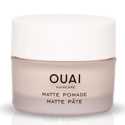 OUAI Matte Pomade - Adds Hold, Texture & Separation for an Effortlessly Styled, Piecey Look - Controls Ends & Creates a Matte Finish for Cool, Casual Hair - Free of Parabens - 1.7 fl oz