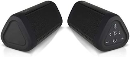 OontZ Ultra Bluetooth Speaker, Dual Edition Waterproof Bluetooth Speaker, Aux input, 14 Watts, Surround Sound, Rich Bass, Portable Wireless Speaker, Indoor Outdoor Speaker 20 hrs playtime (Black-Dual)