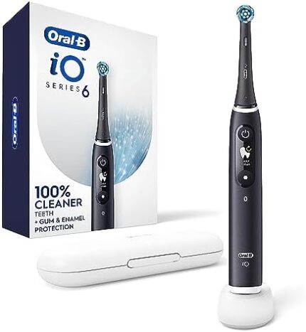 Oral-B iO Series 6 Electric Toothbrush with (1) Brush Head, Black Lava