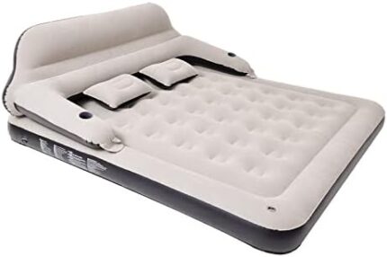 Outraveler King Size Air Mattress Inflatable Bed with Headboard and Pillows,Blow Up Couch Sofabed