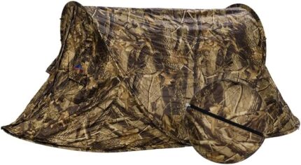 PLAYKING 2 Person Pop Up Tents Camping Tents & Shelters for Outdoor with Easy Setup, Portable, Waterproof, Perfect for Travel, Hiking Used by Men & Women (Withered Leaf Camouflage)