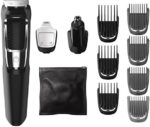 Philips Norelco Multigroomer All-in-One Trimmer Series 3000, 13 Piece Mens Grooming Kit, for Beard, Face, Nose, and Ear Hair Trimmer and Hair Clipper, NO Blade Oil Needed, MG3750/60