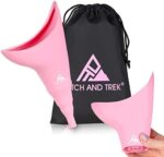 Pitch and Trek Women's Silicone Urination Device for Travel & Outdoor, Pink