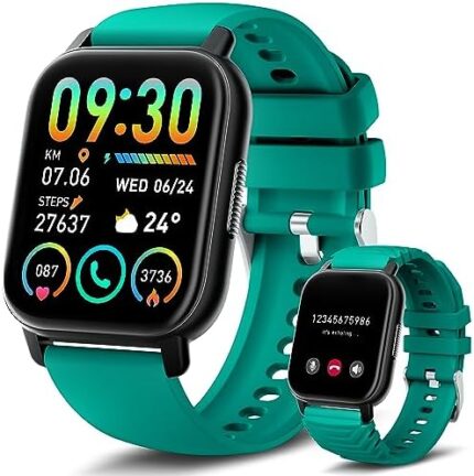 Poounur Smart Watch(Answer/Make Call), 1.85" Smartwatch for Men Women IP68 Waterproof, 112 Sport Modes, Fitness Activity Tracker, Heart Rate Sleep Monitor