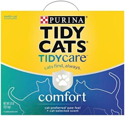 Purina Tidy Cats Tidy Care Comfort Scented Clumping Cat Litter Odor Control Low Dust Formula - 24 lb. Box