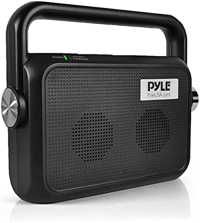 Pyle Wireless Portable Speaker Soundbox - 2.4ghz Full Range Stereo Sound Digital TV MP3 iPod Analog Cable & Digital Optical w/Headset Jack Voice Enhancing Audio Hearing Assistance - PTVSP18BK