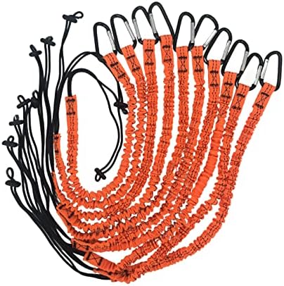 Qiureva Safety Tool Lanyard, 10pcs Fall Protection Safety Lanyards with Buckle for Scaffold Tools,Construction, Carpentry, Roofing, Climbing