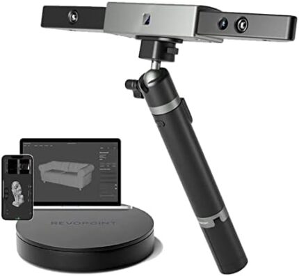 Revopoint Range 3D Scanner Precision Large 0.1 mm Format Scanner Speed 360MM*650MM Single Scan Range 12fps to 18 fps Scanning Premium Edition