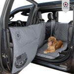 Ruff Liners Dog Floor Hammock and Door Cover for Truck with Flip Up Rear Seats, XL Waterproof Full Back Seat Protector for Full Size Crew Cab Truck, Machine Washable, Easy Installation with Travel Bag