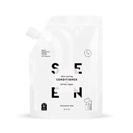 SEEN Conditioner Eco-Refill, Fragrance Free - Non-Comedogenic & Sulfate-Free Hair Conditioner- Dermatologist-Developed - Safe for Sensitive & Acne Prone Skin