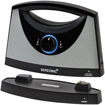 SEREONIC Portable Wireless Speakers for Smart TV - Ideal for TV Watching Without The Blaring Volume - Designed for Hard of Hearing, Elderly, and Seniors - 100ft Range