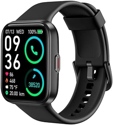 SKG Smart Watch for Men Women Android iPhone, Smartwatch with Alexa Built-in & Bluetooth Call(Answer/Make Call) 1.69" Fitness Tracker with IP68 Waterproof, 60+ Sports, Heart Rate SpO2 Monitor, V7 Pro