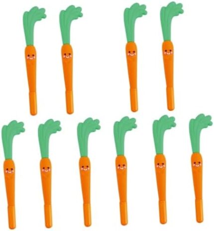 STOBOK 10 pcs Fillers Easter Bag Fun Cute Stationery Ink Present Cartoon Party Favors Carrot Adorable Gel Lovely Bulk Office Goodie S Supplies Butterfly Note Novelty