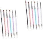 STOBOK 12 Pcs manicure pen drill pen glitter nail gel french nail polish glitter nail polish Nail Art Painting