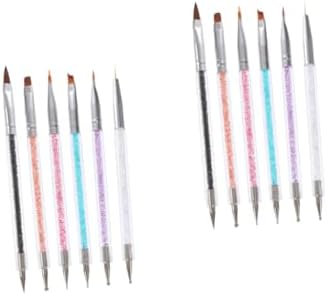 STOBOK 12 Pcs manicure pen drill pen glitter nail gel french nail polish glitter nail polish Nail Art Painting