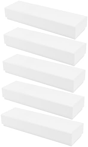 STOBOK 5pcs Box pen paper box jewelry organizer tray jewelry necklace organizer empty gift case ballpoint pen cases black pens ballpoint cardboard white Multifunction