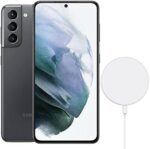 Samsung Galaxy S21 5G (128GB, 8GB) 6.2" AMOLED 120Hz, Snapdragon 888, Global 5G Volte Fully Unlocked (AT&T, Verizon, T-Mobile, Global) G991U1 (w/ 25W Charge Cube & Fast Wireless Charger, Gray)