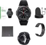 Samsung Gear S3 Frontier Smartwatch 46MM Dark Grey Premium Bundle (Renewed)