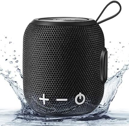 Sanag Portable Speaker, Bluetooth 5.0 Dual Pairing Wireless Mini Speaker, 360 HD Surround Sound & Rich Stereo Bass 24H Playtime IP67 Waterproof for Travel Outdoors Home and Party Black