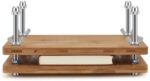 Sasylvia 11.6 x 7.9 Inches Wooden and Bamboo Book Press Portable Binding Press Book Press Bookbinding for Bookbinding Supplies