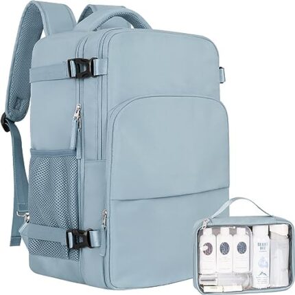 Sinaliy Travel Backpack, Personal Item Size Airline Approved, Backpack with Multi-Pockets, College Backpack Bag, Hiking Backpack, Waterproof Carry On Backpack Business Backpack